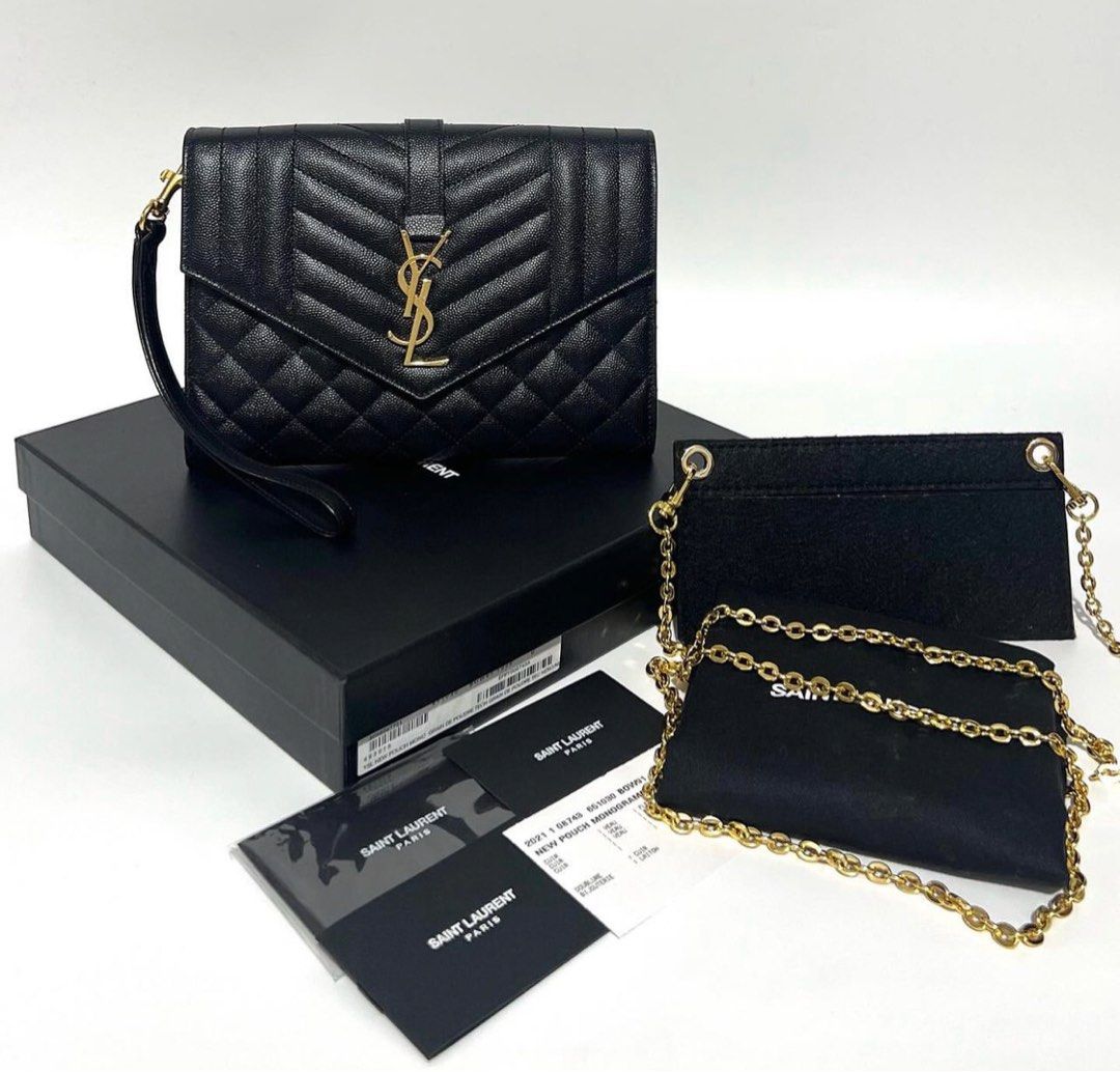 YSL envelope bag (small), Luxury, Bags & Wallets on Carousell