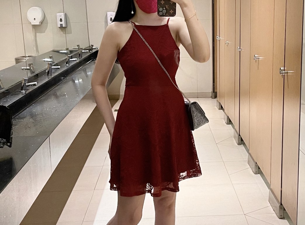 Zalora maroon dress discount