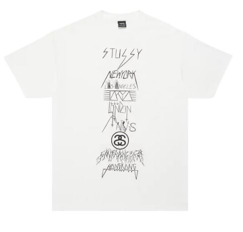 (100% Authentic) Stussy Gear Evil World Tour Tee