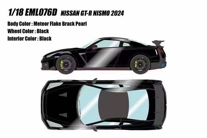 1/18 Make Up Nissan GTR R35 Nismo 2024 - Grey, White, Silver, Black ...