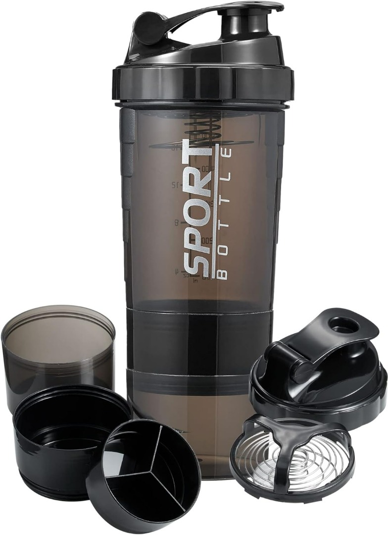 16 oz Shaker Blender Bottle for Protein Mixes Pro Workout Bottle