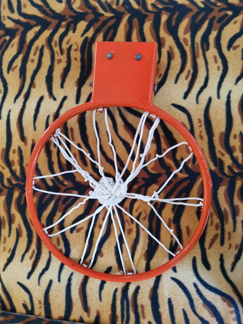 16inch snapback Basketball Ring (production rejects) (Category: Racket and Ball Sports) located in Valenzuela. Submitted by leo0804 (Listing ID 1255774145, Image 1). Description: Selling this flawed snapback ring at cheap price. Not use With net Solid na bakal Para sa mga gusto lang magrepair FLAWS: Tabingi (as seen on picture) May part na manipis ang coating (plastic coating) May mantya dahil matagal na stock You can arrange your lalamove at you
