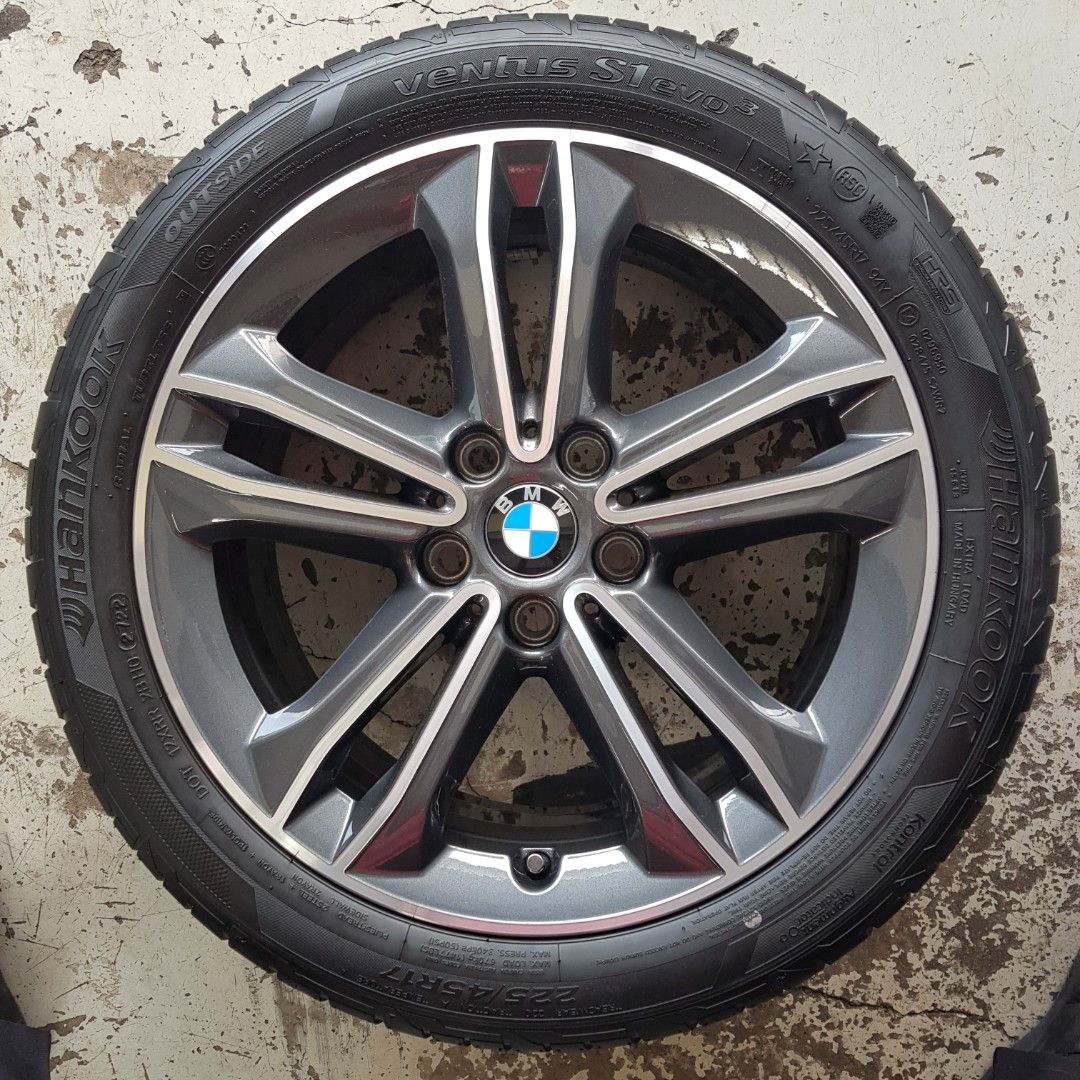 17" BMW original rims + tyres 225/45/17 runflat tyres bmw rims, Car ...