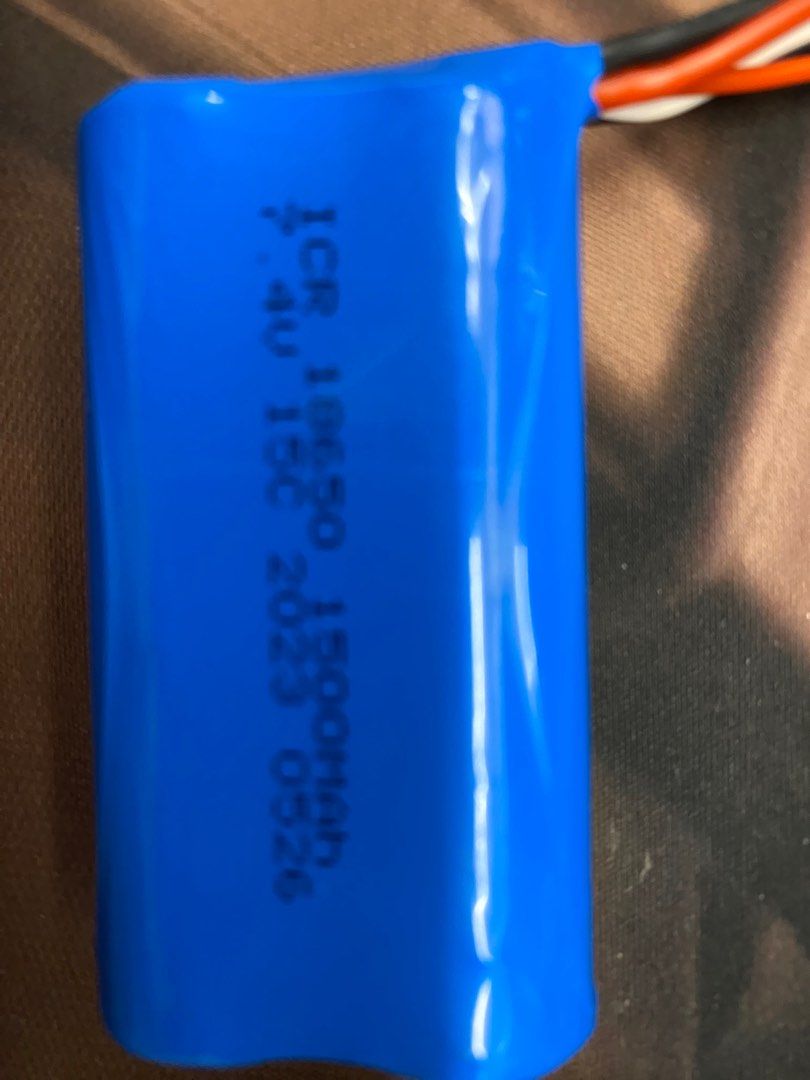 Three 18650 RC Helicopter plane batteries 7.4 1500mAh