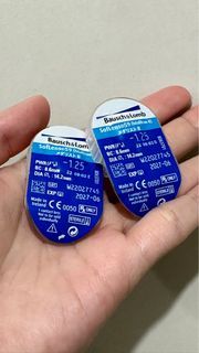 1 PAIR Bausch & Lomb Clear Contacts (-1.25)