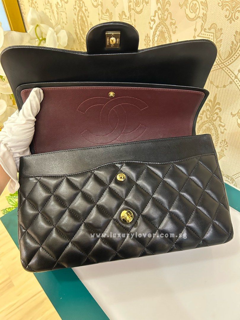 Chanel Classic Jumbo Double Flap Bag Caviar Black GHW