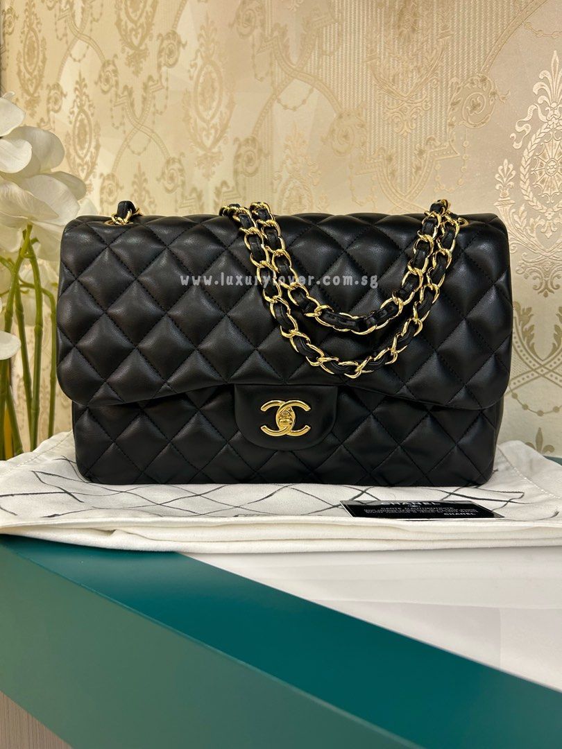 19 LNIB Chanel Classic Long Wallet Black Caviar SHW