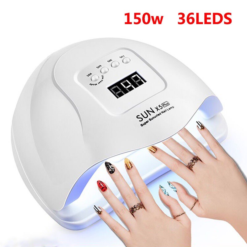 36 LEDS Gel Nail Polish UV Lamp 150w White, Beauty & Personal Care