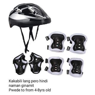 7PCS Kids Gear Helmet Knee Elbow Kids Adjustable Safety Protective Set