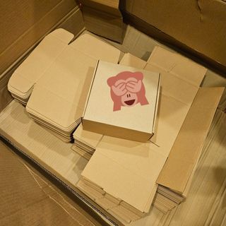 全新 硬質飛機紙盒紙箱 包裝紙盒 20×20×8公分 一個