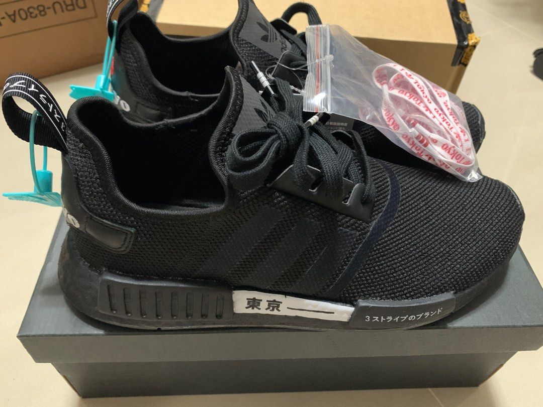 愛迪達ADIDAS ORIGINALS NMD R1 BOOST 全黑東京日本H67746 限量鞋黑魂