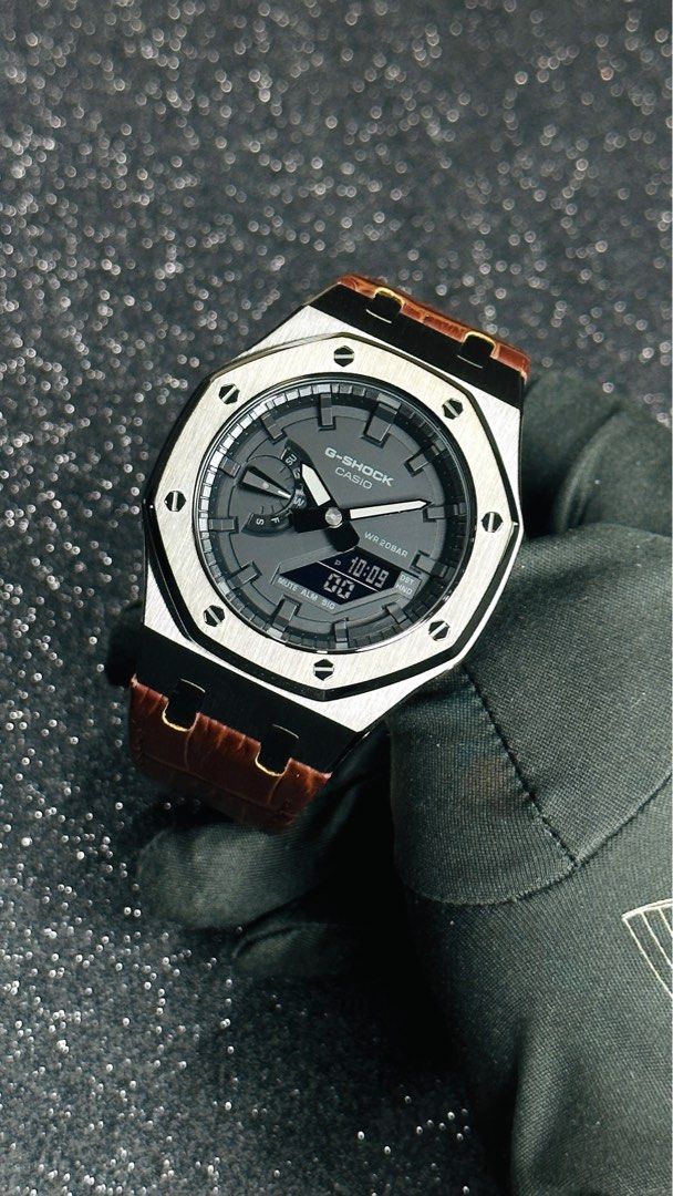 G steel hotsell leather strap