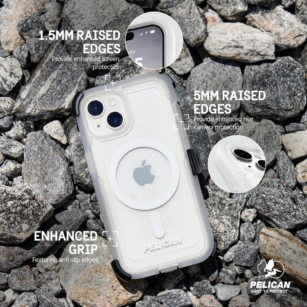 🇺🇸 Pelican iPhone 15 手機殼連多用途手機架美國直送🇺🇸, 手提電話