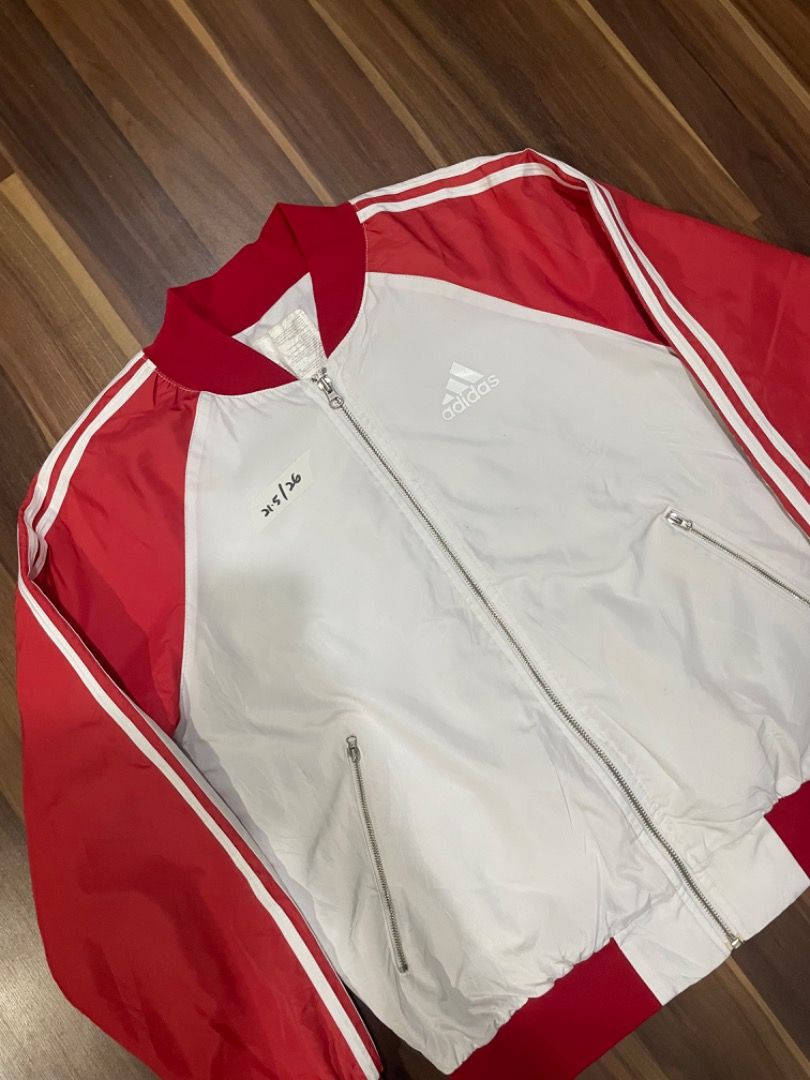Adidas 3 stripe bomber jacket store