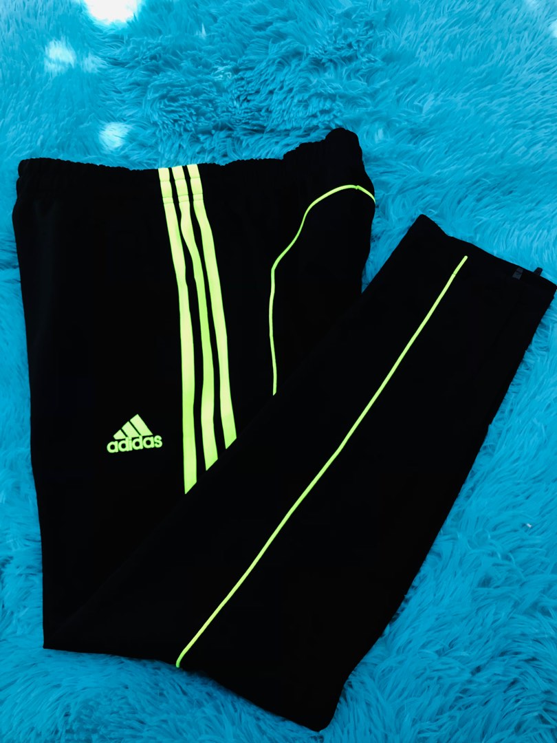 ADIDAS NEON 3 STRIPES TRACKPANTS ANKLEZIP