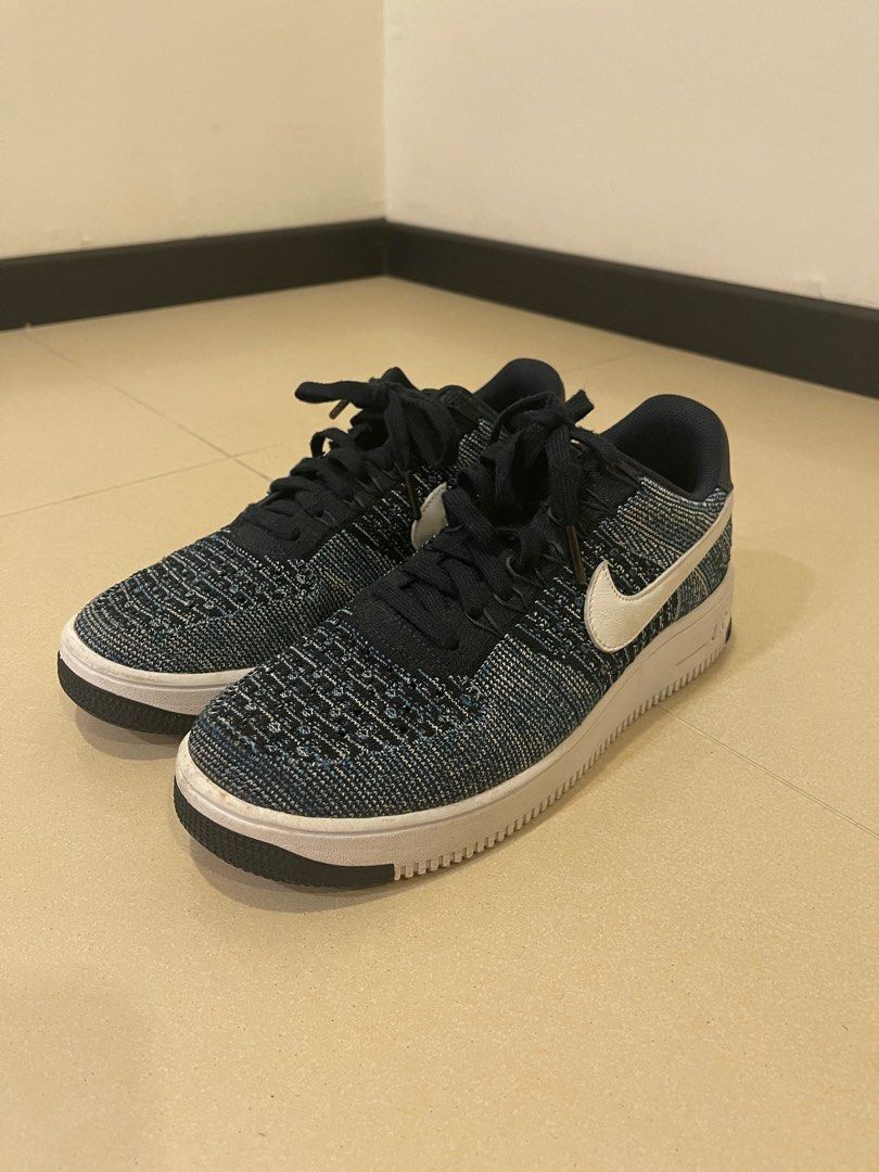 Air Force 1 Flynit Navy Blue Men s Fashion Footwear Sneakers on