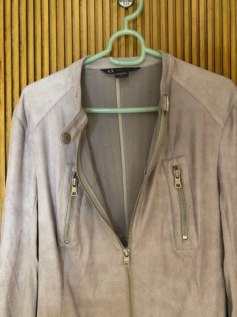 Armani exchange discount suede jacket