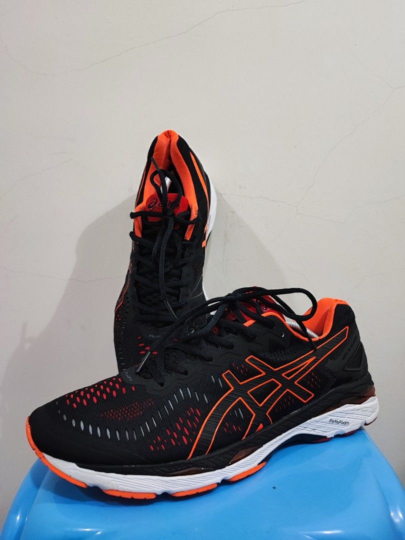 Asics gel kayano 23 black orange discount