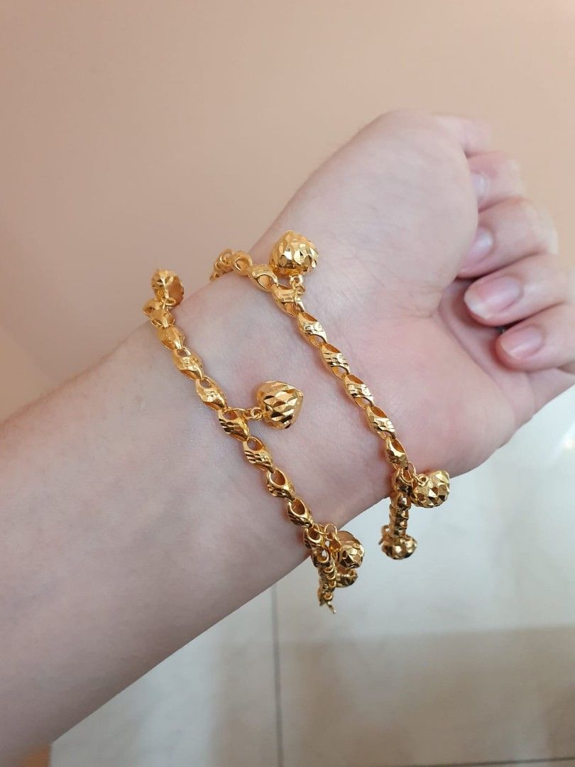 Gold best sale hand anklet
