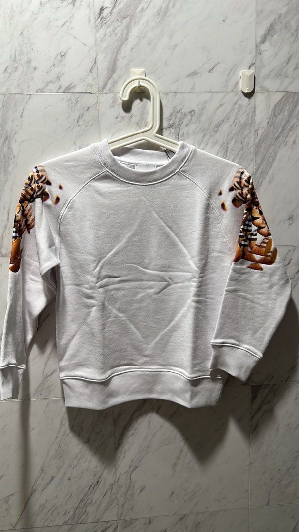 Burberry sweater kids silver best sale