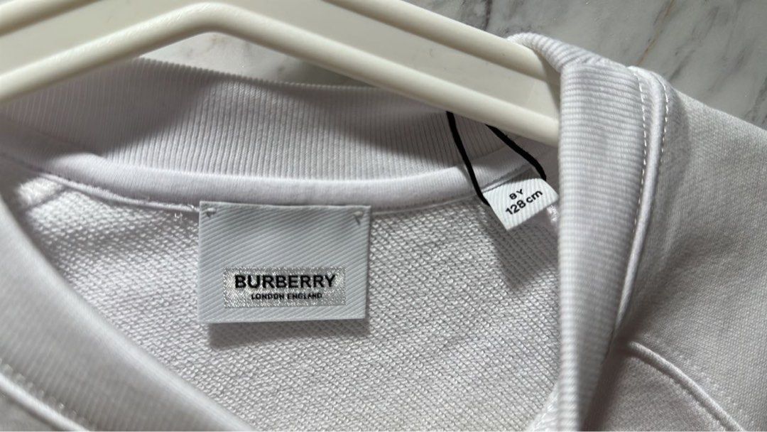Burberry sweater kids hot sale silver
