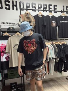 Authentic Instock Kenzo Red Gold Embroidered Tiger Tee