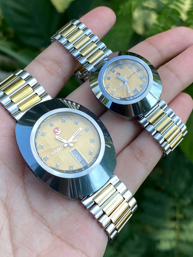 Authentic Rado Diastar Two tone Couples Watch Luxury Watches on