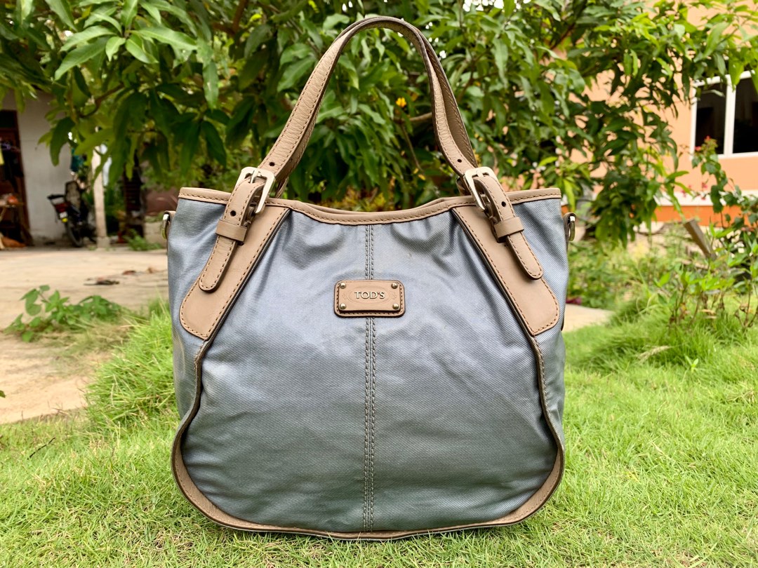 Tods coated canvas clearance bag