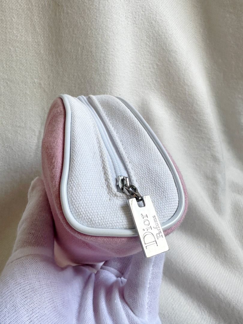 Authentic Vintage Christian Dior Parfums Baby Pink White Semi
