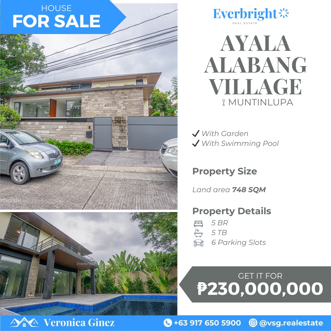 Ayala Alabang Village Muntinlupa 5BR House and Lot For Sale, Property