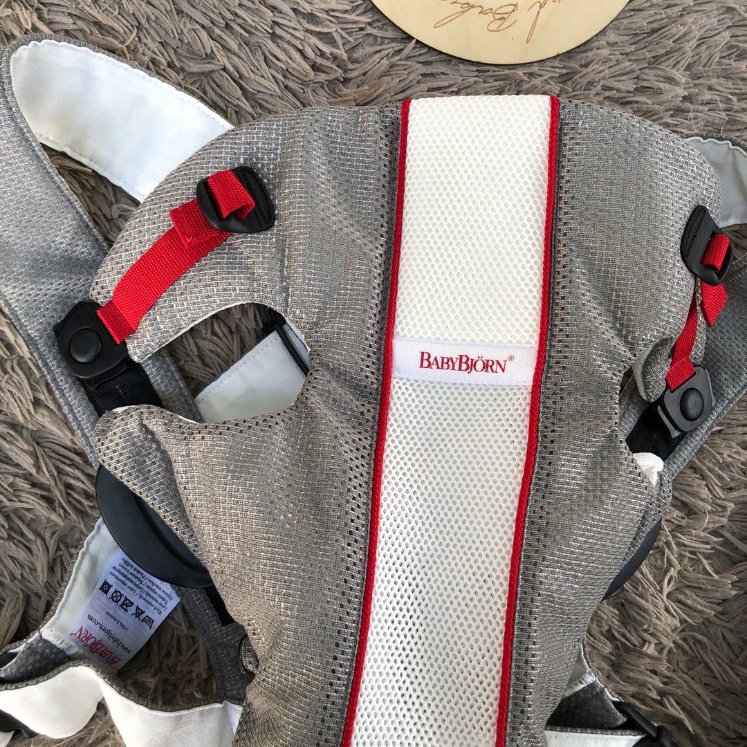 BABYBJORN BABY CARRIER ORIGINAL MESH Gray and White Babies Kids Going Out Carriers Slings on Carousell