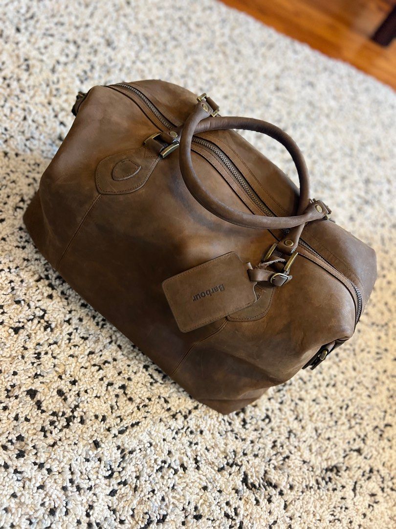 Frye leather deals duffle bag