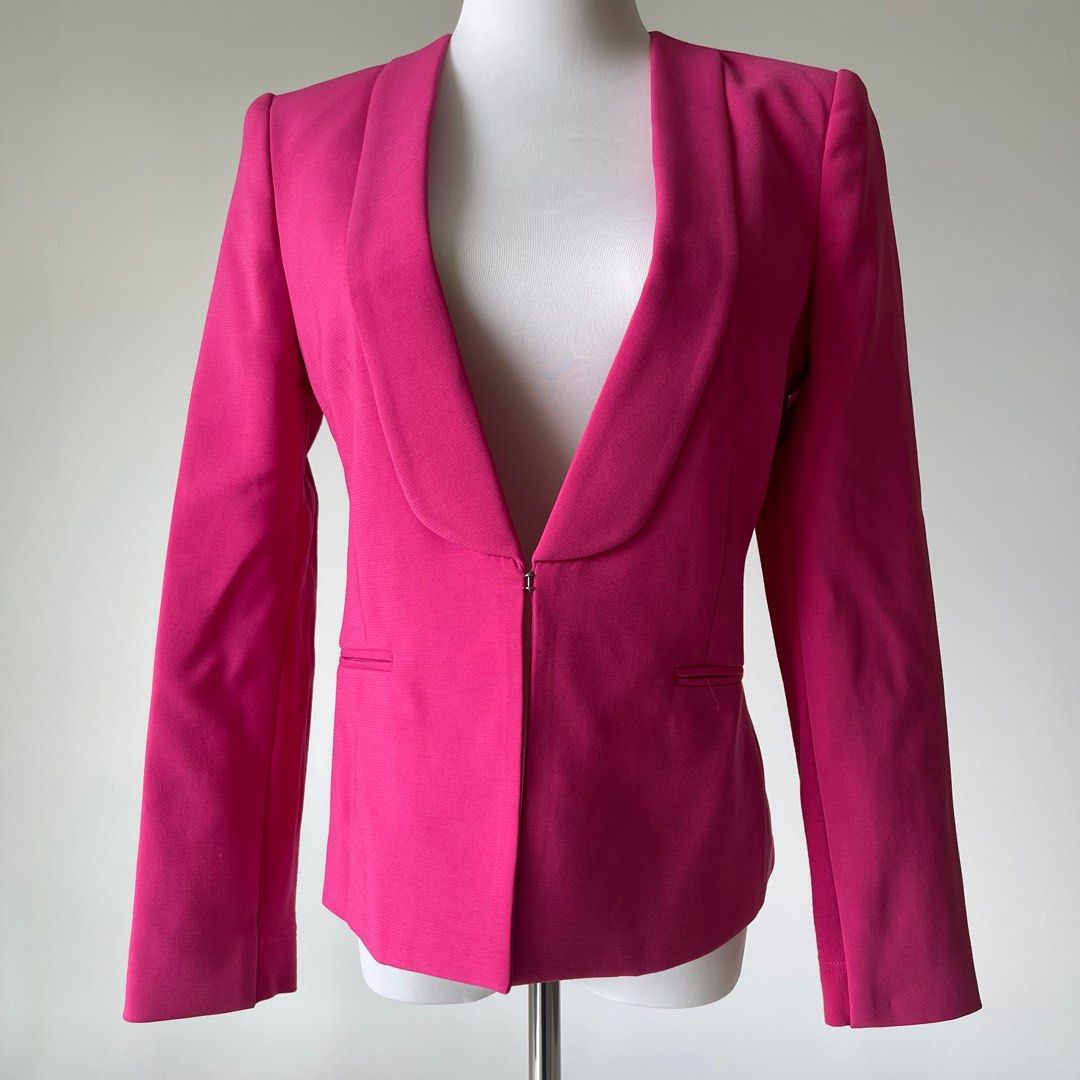 Bcbg top pink blazer