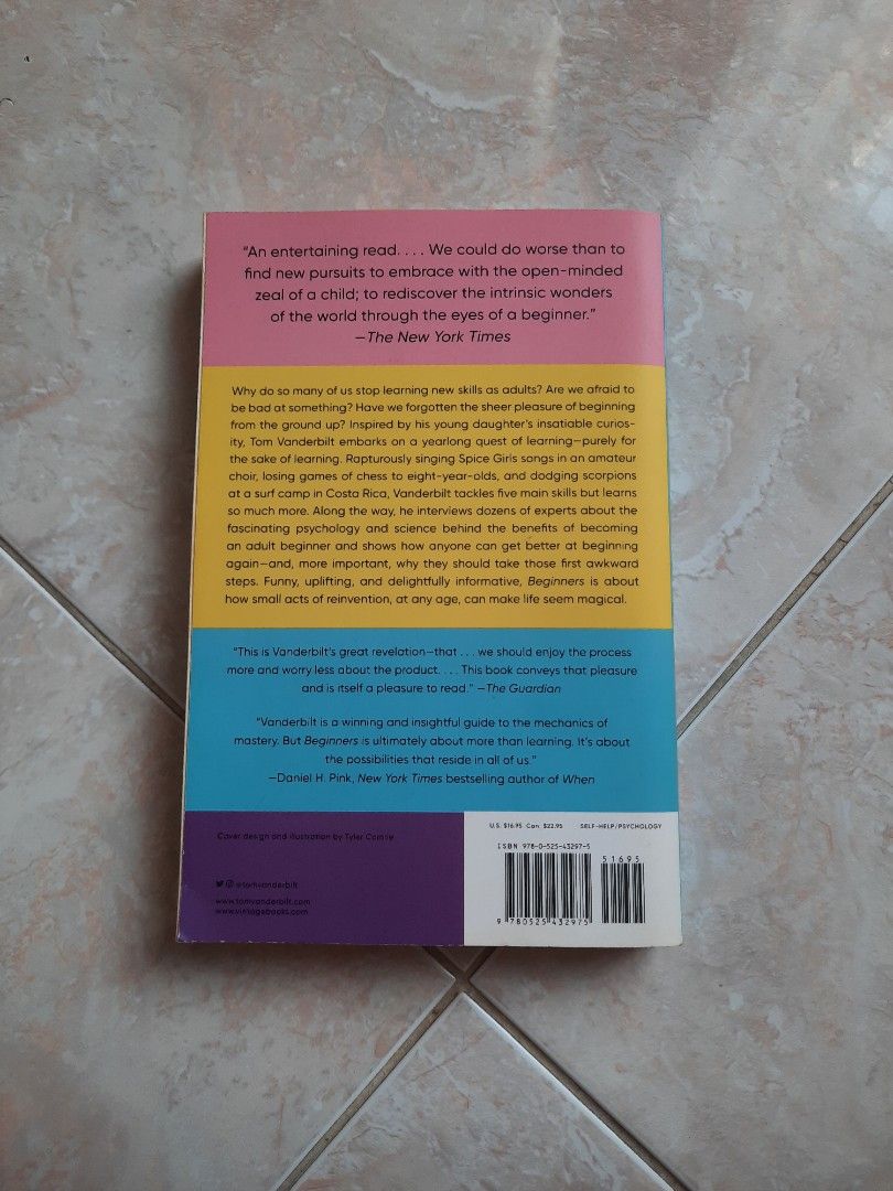 Beginners Tom Vanderbilt, Buku & Alat Tulis, Buku di Carousell