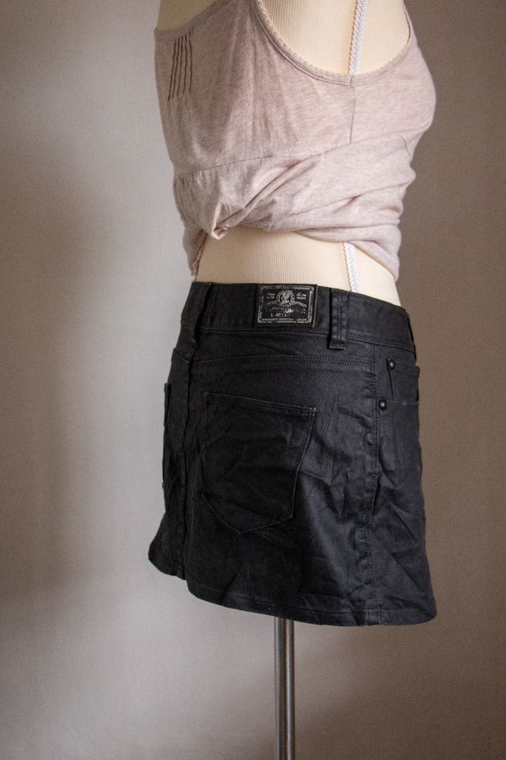 Black label jean skirt hot sale
