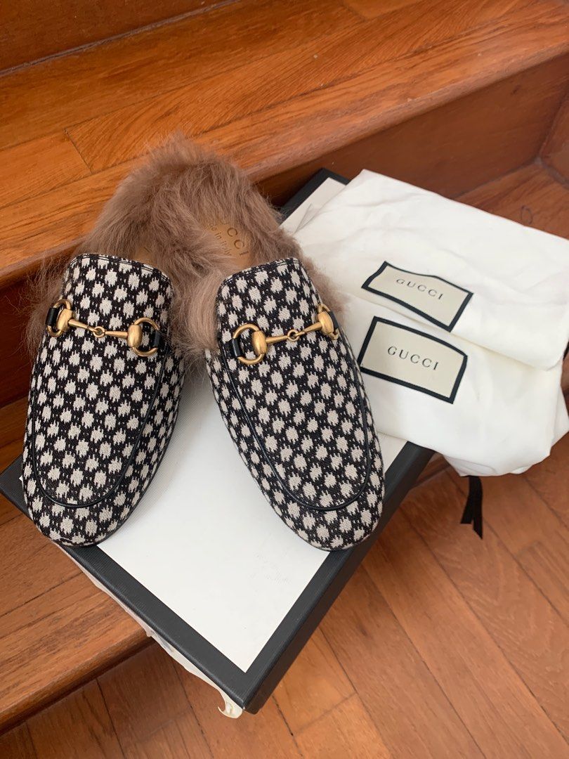 Gucci outlet leopard princetown