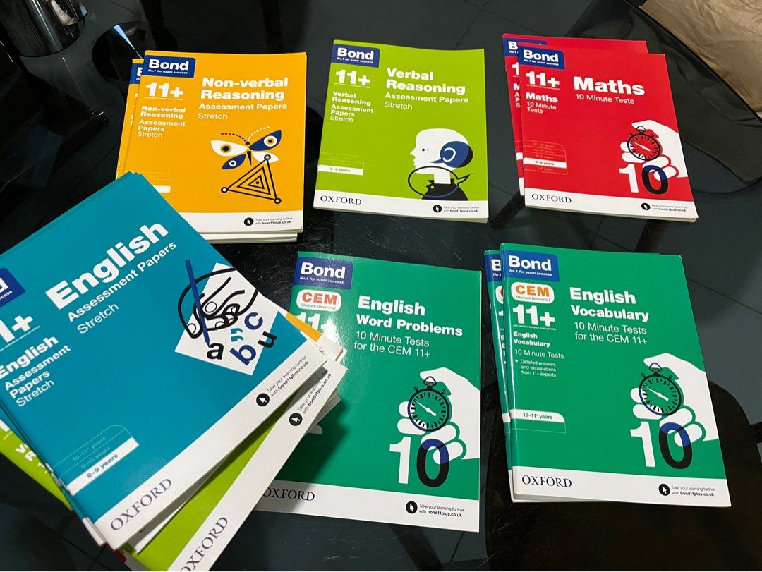 Bond 11+ stretch papers, English, Maths etc for age 7 to 11 years ...
