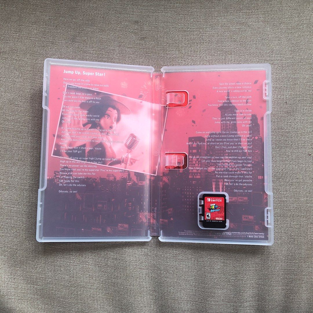 BRAND NEW Mario Odyssey NSW (Category: Nintendo) located in Marikina City. Submitted by rayascranny (Listing ID 1255833272, Image 2). Description: Bought in the US but never used. Only opened to check the inside .