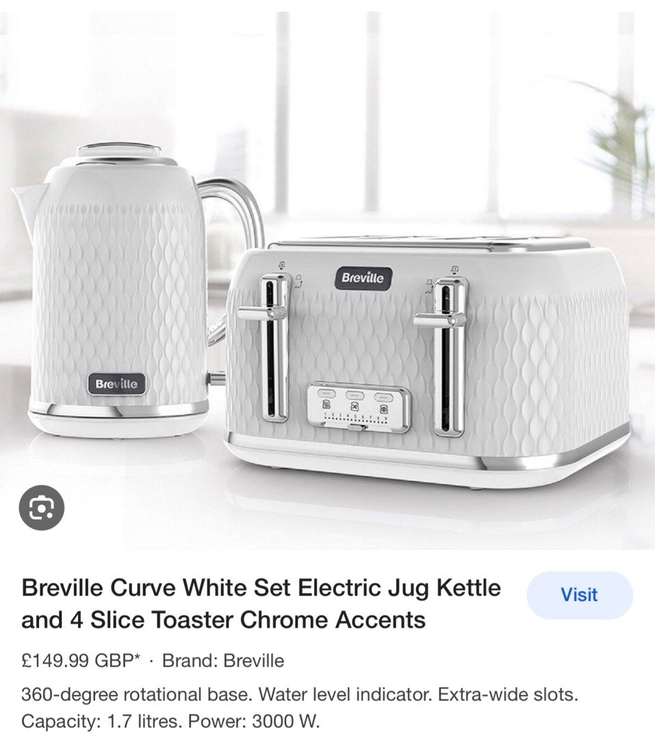 Breville Kettle & Toaster, TV & Home Appliances, Kitchen Appliances