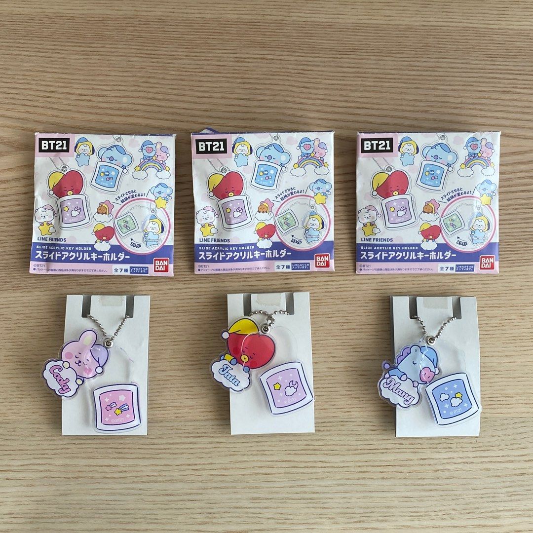 BT21 スライドアクリルキーホルダーKOYA 見易