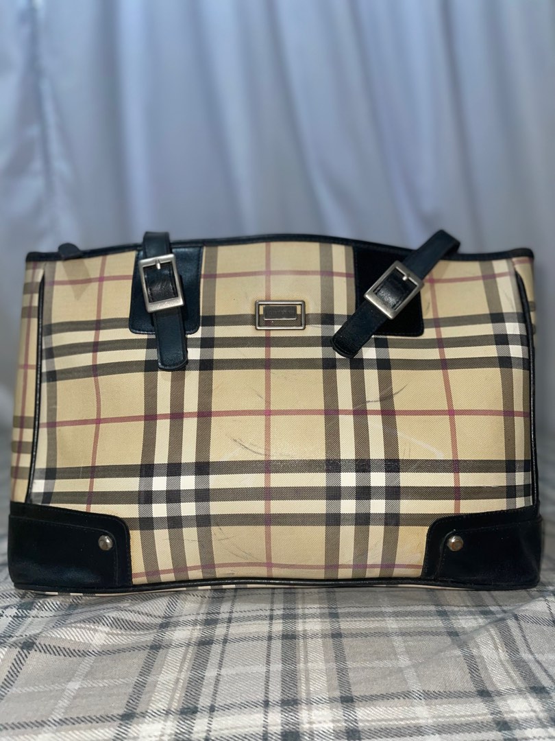 Authentic Burberry tote bag - Price further mark down, Luxury, Bags &  Wallets on Carousell