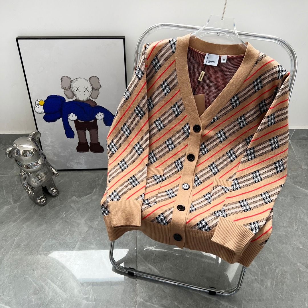Burberry hotsell striped cardigan