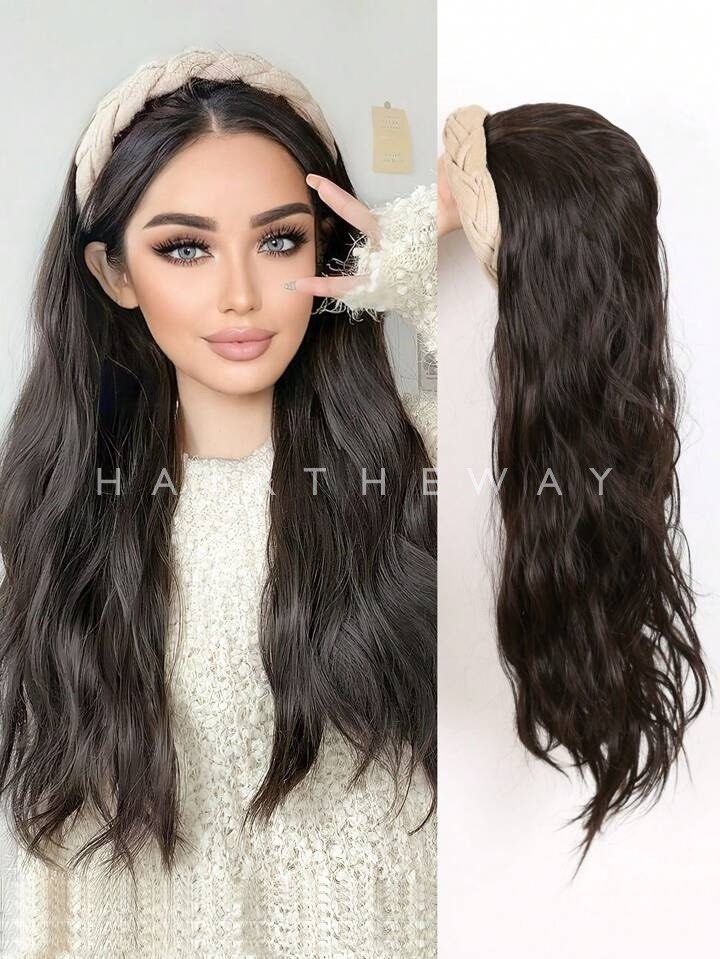 CARISSA Hair Extension Wig Hair Band Natural Black Wavy Loose Perm Head Band Women s Fashion Watches Accessories Hair Accessories on Carousell