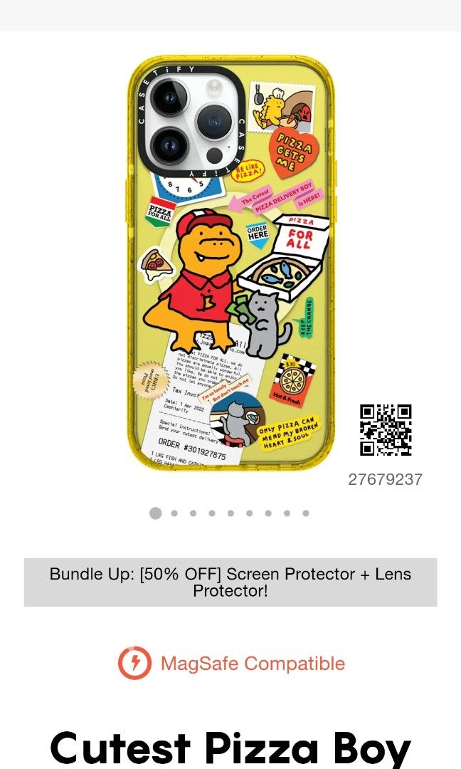 Casetify Joguman Pizza boy iPhone 14 Pro Max, Mobile Phones & Gadgets