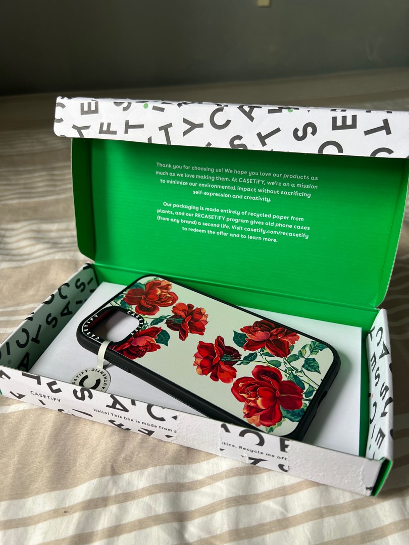 Casetify Red Roses iPhone 11 Impact Case, Computers & Tech, Parts