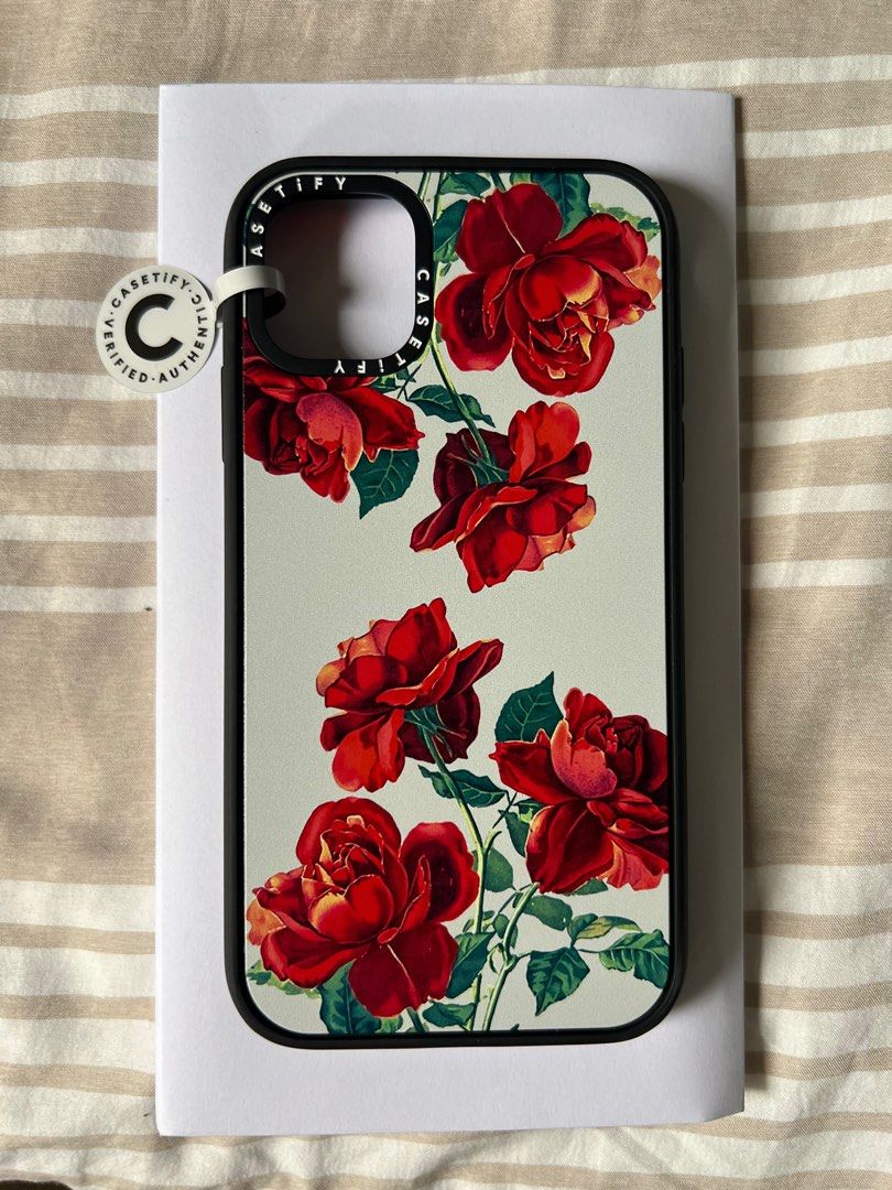 Casetify Red Roses iPhone 11 Impact Case, Computers & Tech, Parts