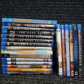 C,D) Bluray/Movies & TV shows