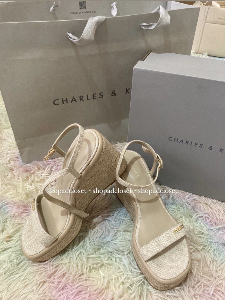 Charles & Keith Women's Espadrille Wedges
