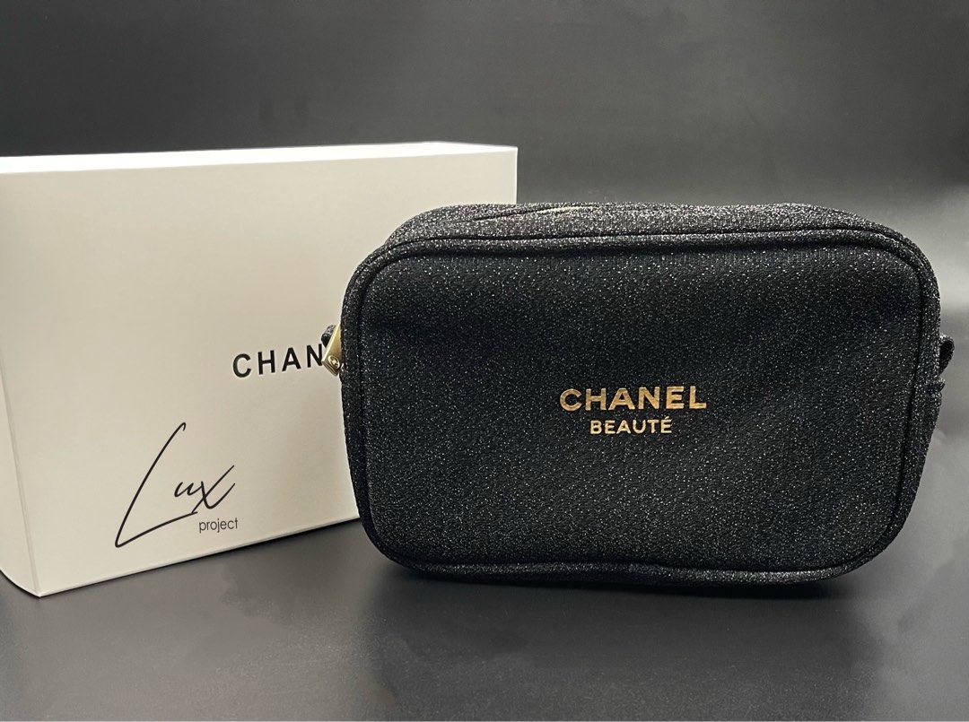 Chanel Black Novelty Pouch