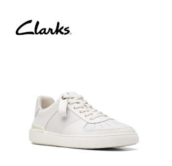 CLARKS CourtLite Tie White PT2358 Men s Fashion Footwear